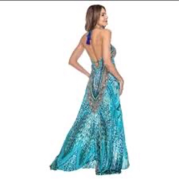 Watercolor Hi-lo Maxi Cover Up Dress - Picture 2 of 16